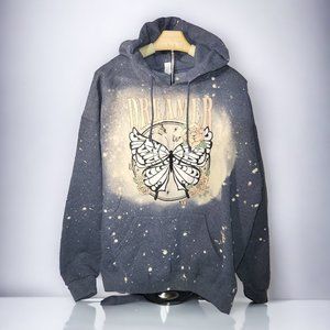 XL Dreamer Butterfly Bleached Hoodie